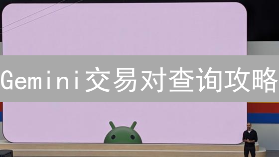 Gemini交易对查询攻略：新手必看！快速找到心仪币种